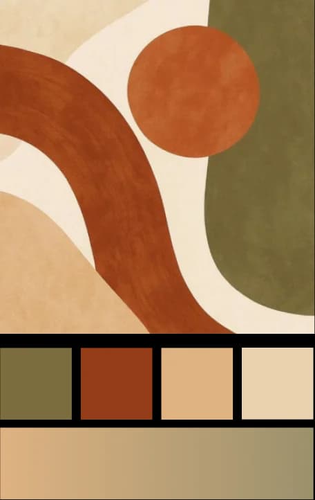 Earthy Retro Accents